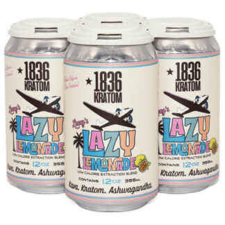 1836 Kratom Beverage Lizzy's Lazy Lemonade 12 fl oz Single Can
