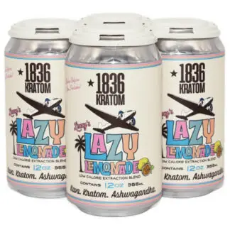 1836 Kratom Beverage Lizzy's Lazy Lemonade 12 fl oz Single Can
