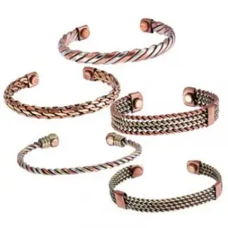 2 Tone Copper Bracelet Asst Design