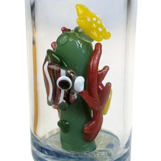 3.7" Capsule Art Hand Pipe/Grinder Set Sealife