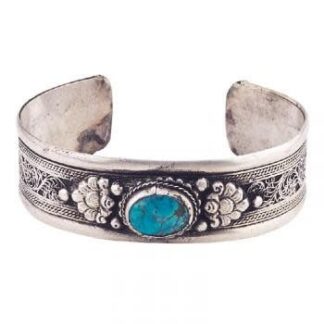 3/4" Turquoise Stone Cuff