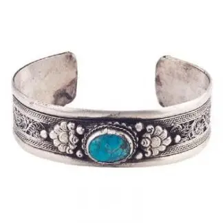 3/4" Turquoise Stone Cuff
