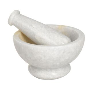 4" White Mortar & Pestle