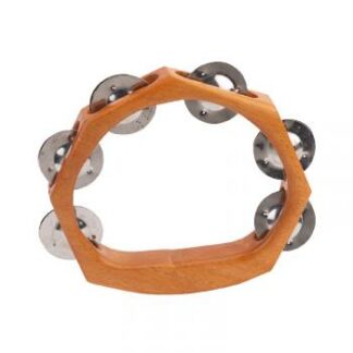 6.5" Wooden Tambourine