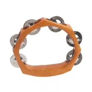 6.5" Wooden Tambourine