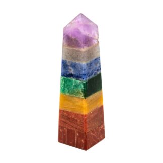 7 Chakra Obelisk 3"