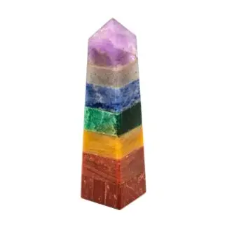7 Chakra Obelisk 3"