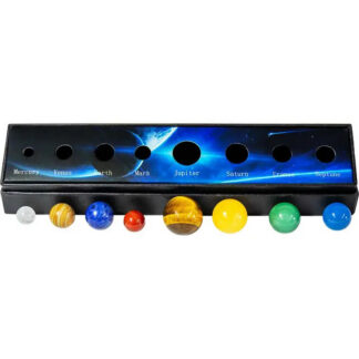 8 Planet Solar System Gemstone Spheres Set