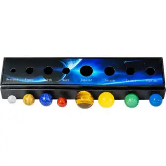 8 Planet Solar System Gemstone Spheres Set