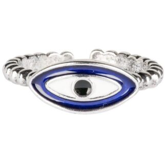 Adjustable Evil Eye Ring