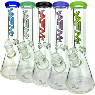 AFM Glass Color Lip Beaker 9mm 12" 14mm - Colors Vary