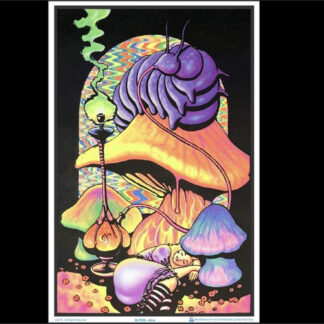 Alice Flocked Blacklight Poster