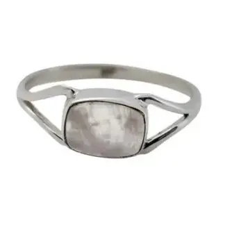 Amberman Rose Quartz Sterling Silver Ring 8
