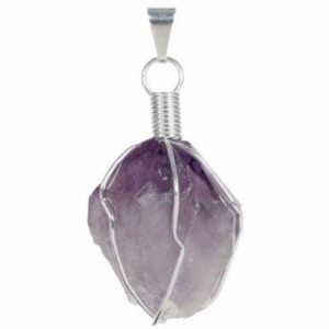 Amethyst Wire Wrapped Necklace