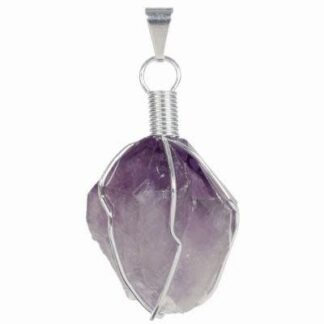Amethyst Wire Wrapped Necklace