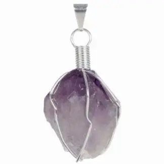 Amethyst Wire Wrapped Necklace