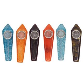 Assorted Color Resin Crystal Pipes 3"