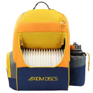 Axiom Shuttle with Velcro Disc Golf Bag  Olive / Tropic Blue / Golden Yellow