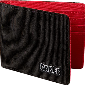 Baker Brand Logo Corduroy Wallet Black