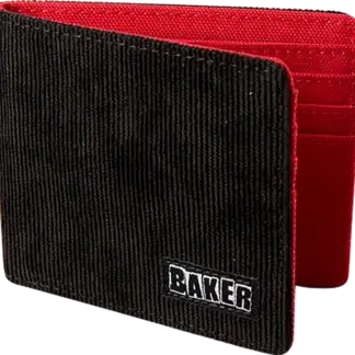 Baker Brand Logo Corduroy Wallet Black