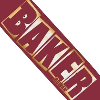 Baker Rowan Brand Name Foil Deck 8.3 Red Gold