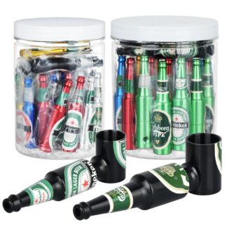 Beer Bottle Aluminum Hand Pipe 3.25" Asst Colors