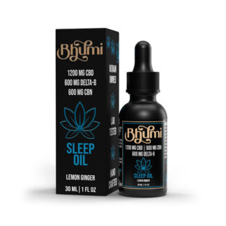 Bhumi Sleep Oil Lemon Ginger 30mL 1200mg CBD + 600mg D8 + 600mg CBN + Herbs