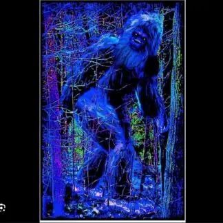 Bigfoot Non-Flocked Blacklight Poster
