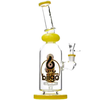 Biigo Glass Eye Perc Design Water Pipe 12"