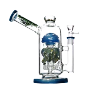 Biigo Glass Jellyfish Fish Design Water Pipe 9"