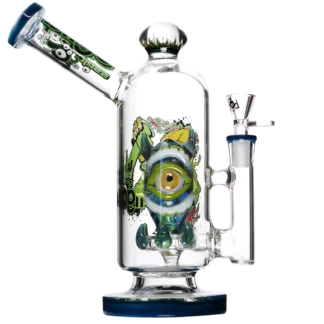 Biigo Glass Monster Perc Design Water Pipe 10"