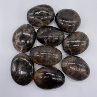 Black Moonstone Pebble by Size Medium