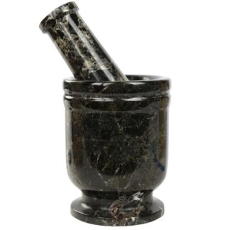 Black Mortar and Pestle 3.5" x 3.5" x 4.5"