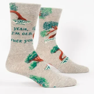 Blue Q Men's Socks Yeah I m Old