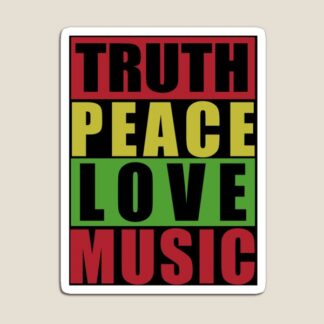 Bob Marley Music & Love Magnet