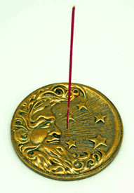 Bronze Moon & Stars Incense Burner