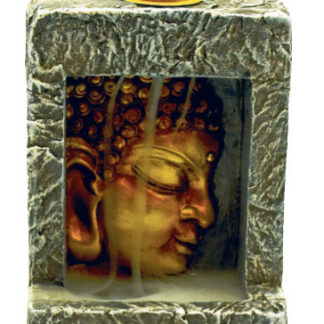 Buddha Head Backflow Incense Burner 4"