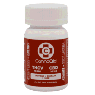 CannaAid  THCV + CBD Weight Loss and Energy Soft Gel 200mg 10ct