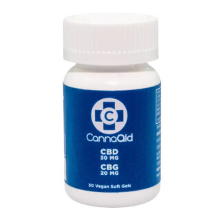 CannaAid 30mg CBD / 20mg CBG Soft Gels 30ct