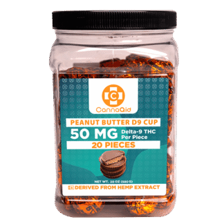 CannaAid Hemp Derived Delta 9 Peanut Butter Cups 50mg / 1ct