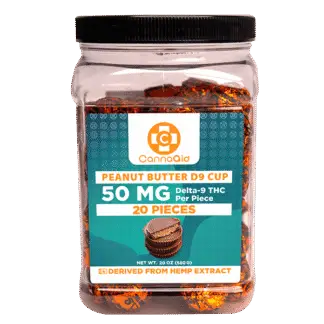CannaAid Hemp Derived Delta 9 Peanut Butter Cups 50mg / 1ct