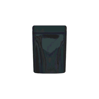 Cannaline Smell Proof Mylar Bags 50ct Black Glossy 1/8oz