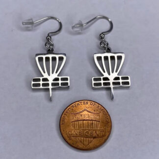 Carbella Designs Stainless Steel Disc Golf Earrings