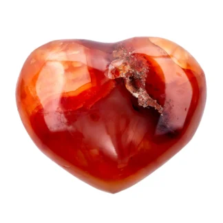 Carnelian Heart by Size 2-3cm