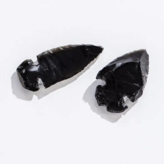 Carved Obsidian Arrowhead