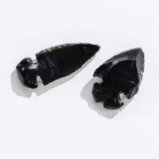 Carved Obsidian Arrowhead