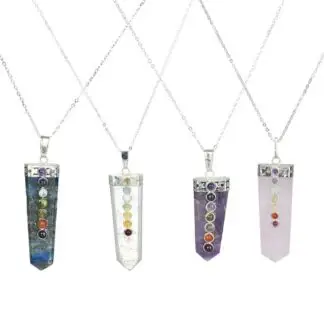 Chakra Chain Necklace 20" Rose Quartz