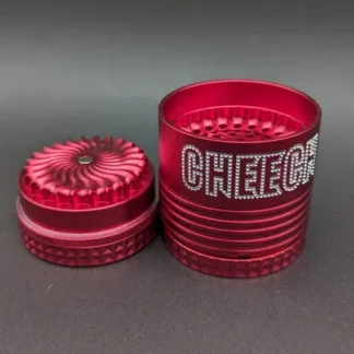 Cheech Glass 4 Part Toothless Quick Release Mill Flower Grinder