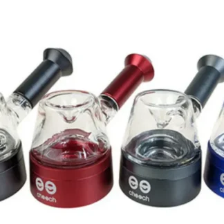 Cheech Glass 4.5" Metal Storage Tornado Hand Pipe Box Set Black