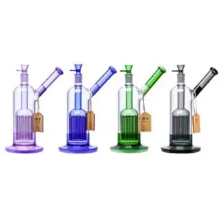 Cheech Glass Huge Bubbler Water Pipe - Black